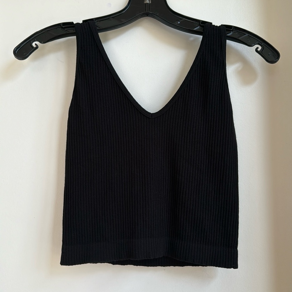 Free People Crop Top in Black